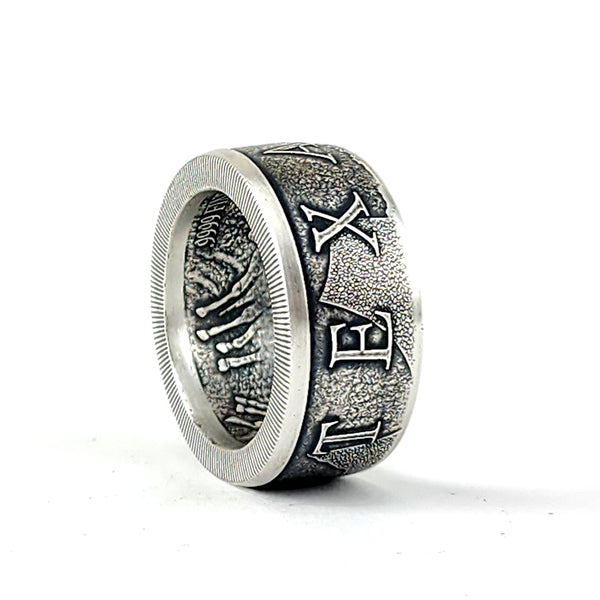 .999 Fine Silver 1 oz. Texas Precious Metals Coin Ring by Midnight Jo