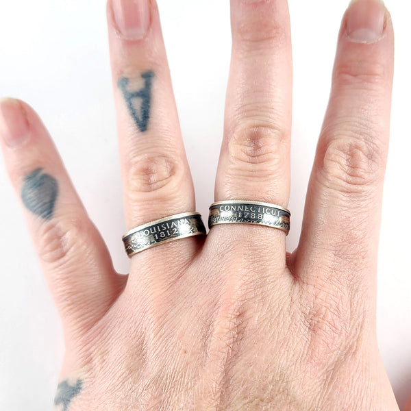 90% Silver Vermont Quarter Ring