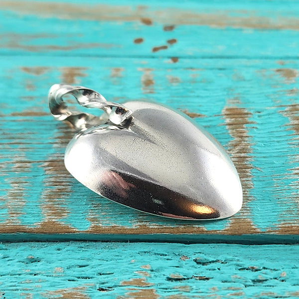 Sterling Silver Heart Spoon Bowl Necklace Pendant by Midnight Jo