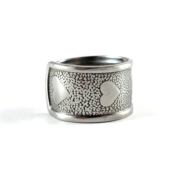 Heart Texture Stainless Steel Spoon Ring by Midnight Jo