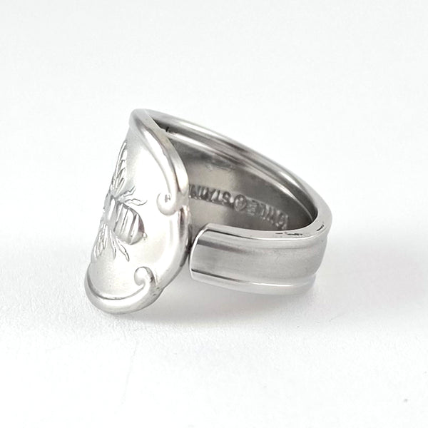 Towle honey Bee Stainless Steel Spoon Ring by Midnight Jo