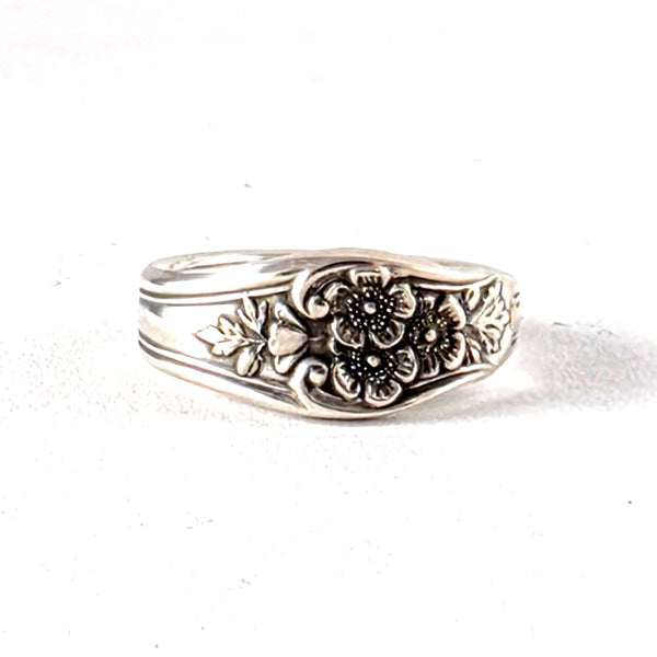 Gorham Buttercup Sterling Silver Narrow Band Spoon Ring by Midnight Jo
