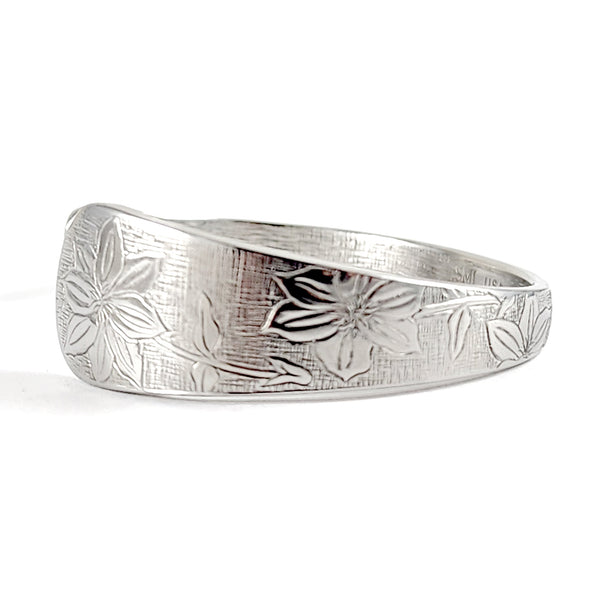 american garden Clematis Stainless Steel Spoon Cuff Bracelet by Midnight Jo liberty tabletop