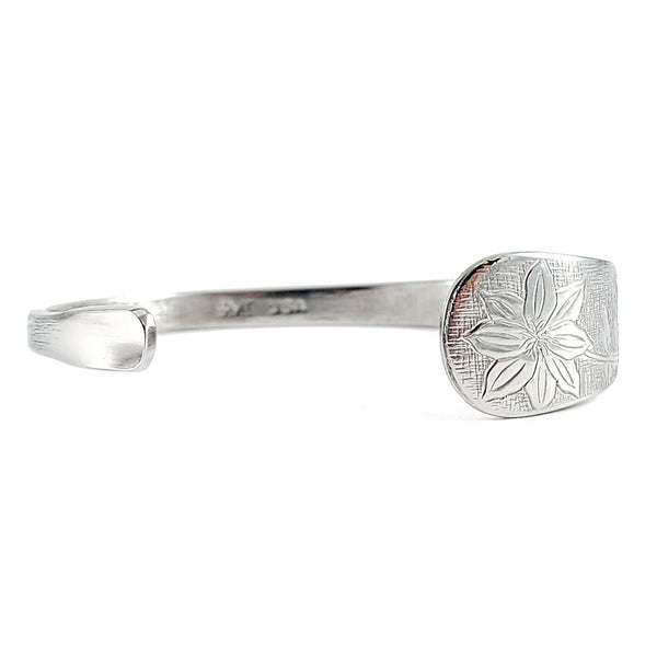 american garden Clematis Stainless Steel Spoon Cuff Bracelet by Midnight Jo liberty tabletop