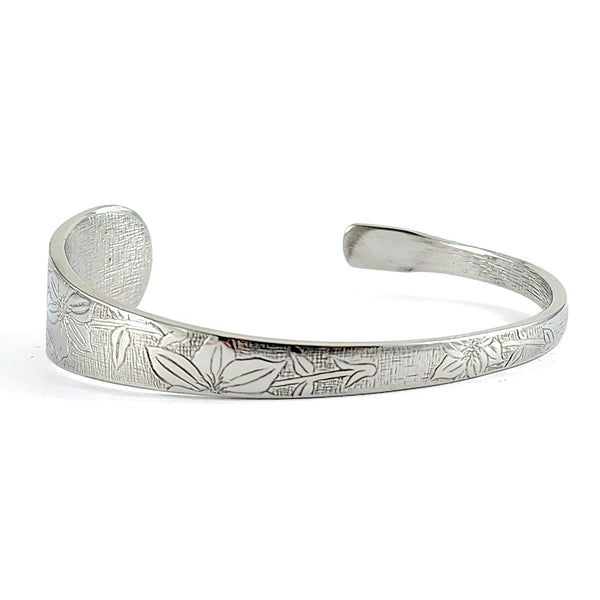 american garden Clematis Stainless Steel Spoon Cuff Bracelet by Midnight Jo liberty tabletop