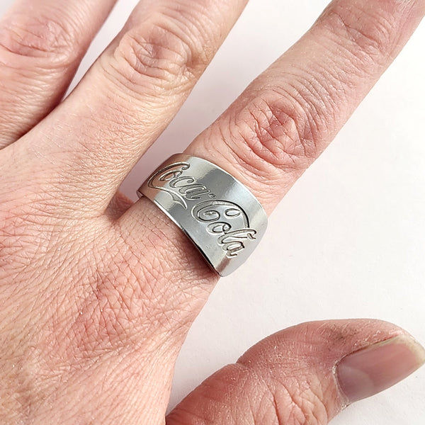 Coca-Cola Stainless Steel Spoon Ring Midnight Jo