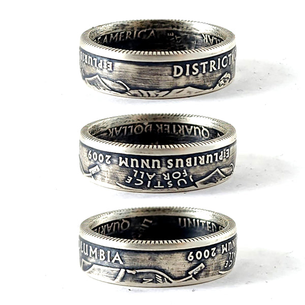 90% Silver District of Columbia Quarter Ring washington dc by midnight jo