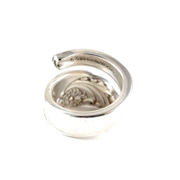 Oneida Evening Star Wrap Around Spoon Ring by Midnight Jo silverplate flatware