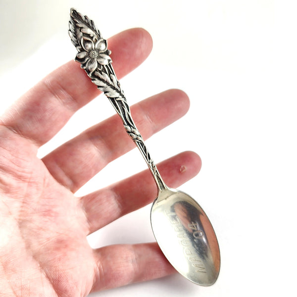 Watson Floral Series #1 Sterling Silver Spoon Ring - Made to Order