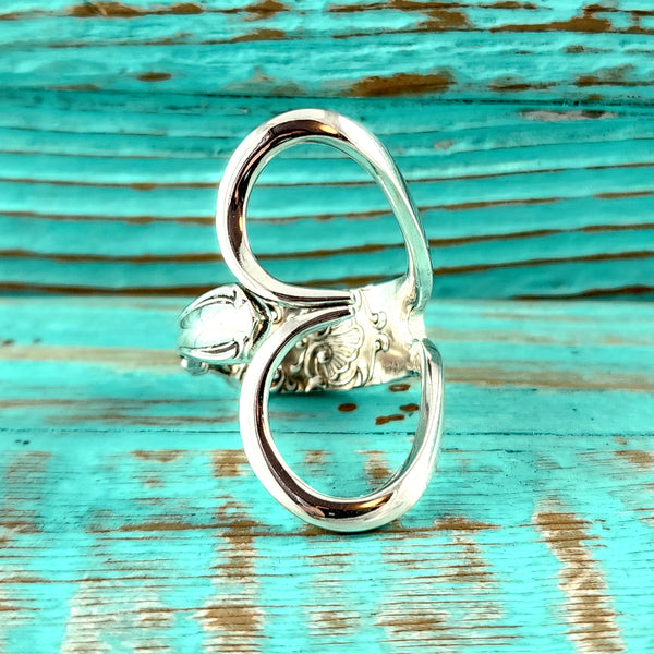 Sterling Silver Fork Tine Heart Ring Size 10 by Midnight Jo