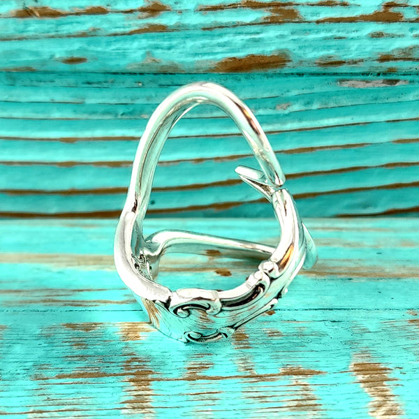 Sterling Silver Fork Tine Heart Ring Size 10 by Midnight Jo