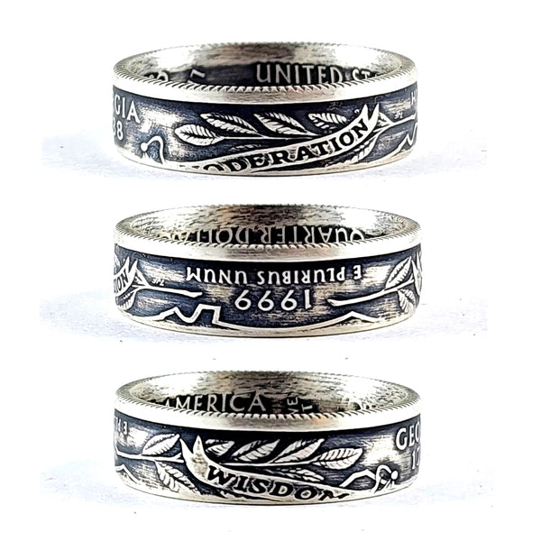 90% Silver Georgia Quarter Ring coin ring by midnight jo