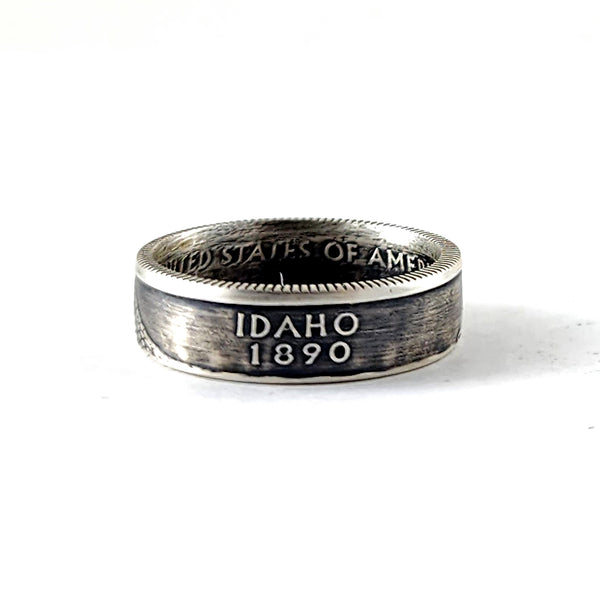 90% Silver Idaho Quarter Ring coin ring by midnight jo