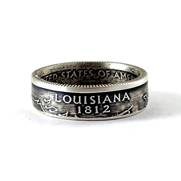90% Silver Louisiana Quarter Ring coin rings by midnight jo