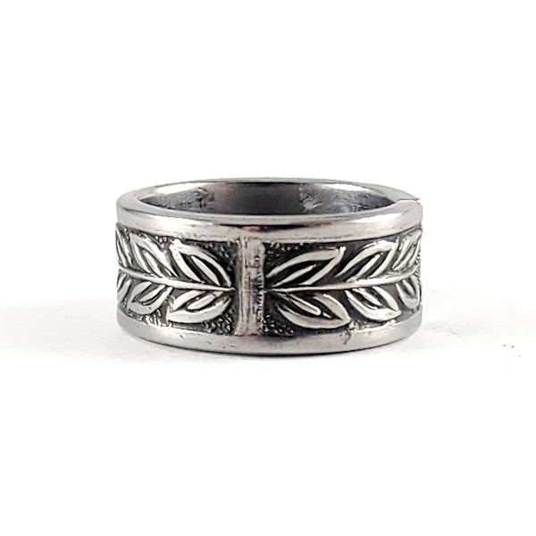 Vintage Norwood Leaves Stainless Steel Spoon Ring by Midnight Jo