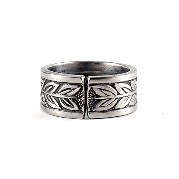 Vintage Norwood Leaves Stainless Steel Spoon Ring by Midnight Jo