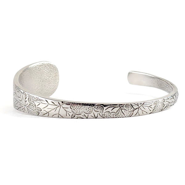 American Outdoors Maple Leaf Stainless Steel Spoon Cuff Bracelet by Midnight Jo Liberty Tabletop