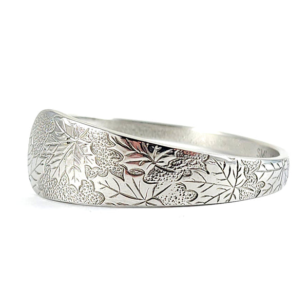 American Outdoors Maple Leaf Stainless Steel Spoon Cuff Bracelet by Midnight Jo Liberty Tabletop