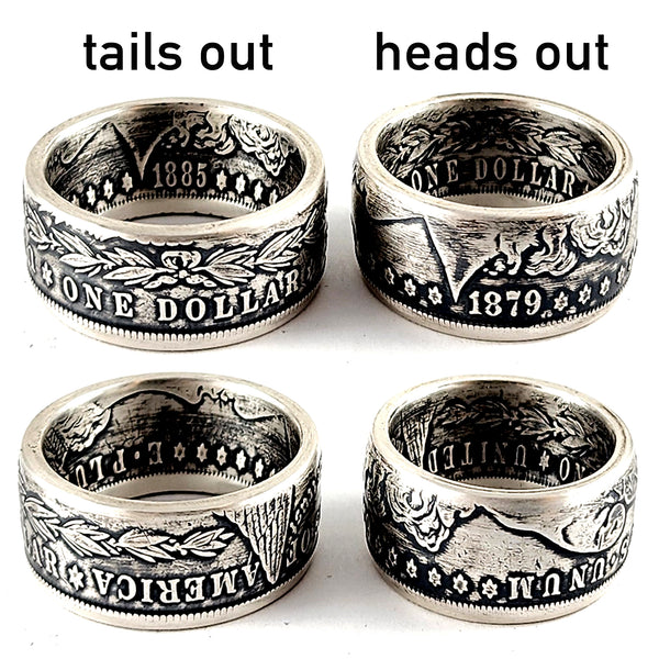 90% Silver Morgan Dollar Ring by Midnight Jo silver dollar rings