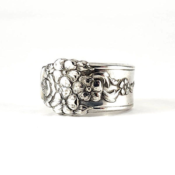 National Silver Moss Rose Spoon Ring by Midnight Jo