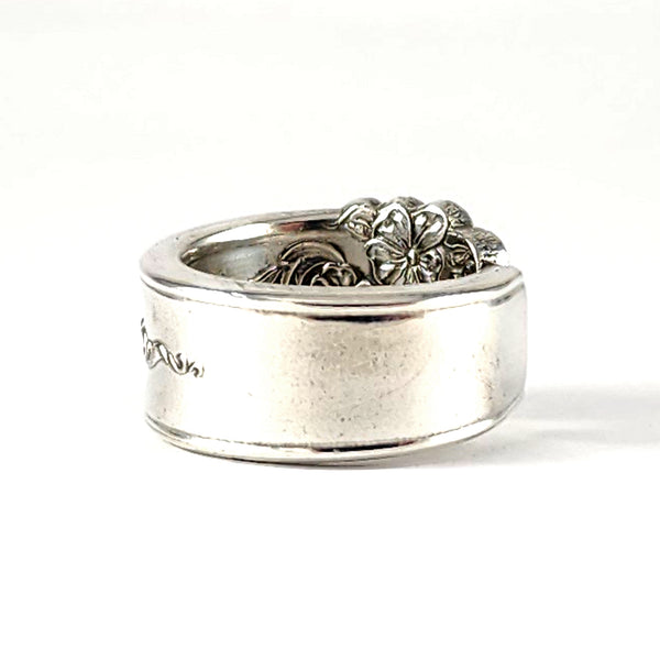 National Silver Moss Rose Spoon Ring by Midnight Jo