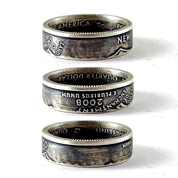 90% Silver New Mexico Quarter Ring coin rings by midnight jo