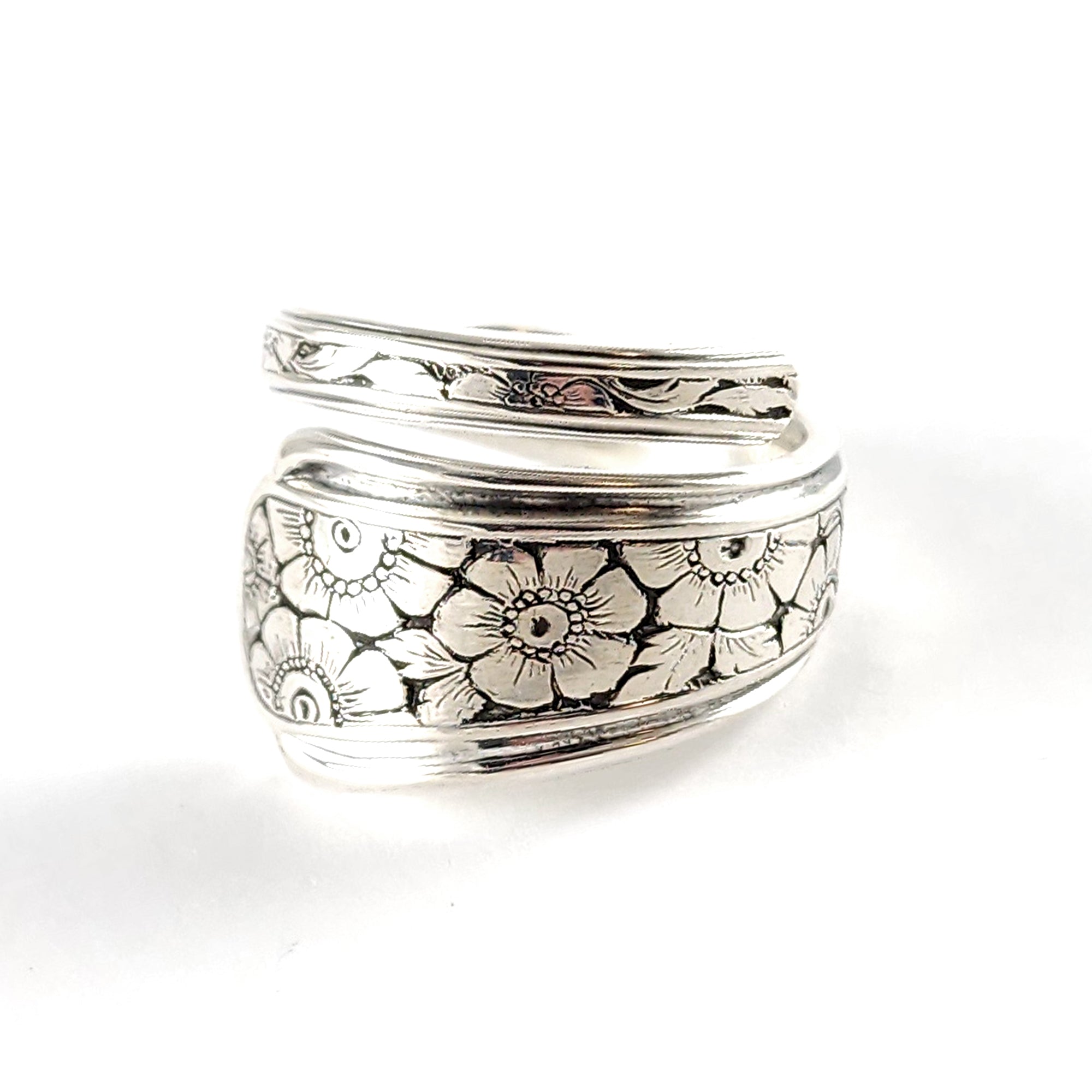 Towle Old Brocade Sterling Silver Wrap Around Spoon Ring by