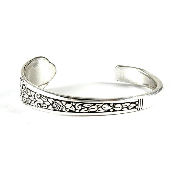 Oneida Floral II Spoon Cuff Bracelet by Midnight Jo