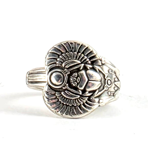 Rogers Egyptian Revival Scarab Beetle Spoon Ring by Midnight Jo