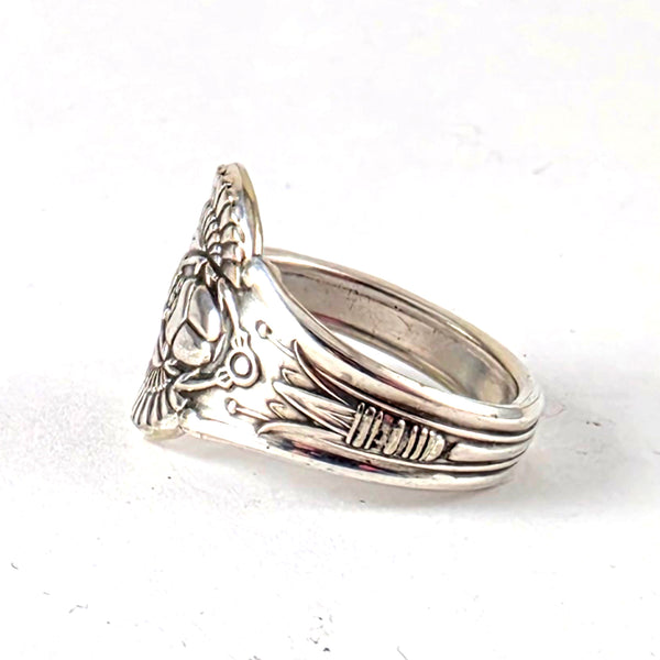 Rogers Egyptian Revival Scarab Beetle Spoon Ring by Midnight Jo