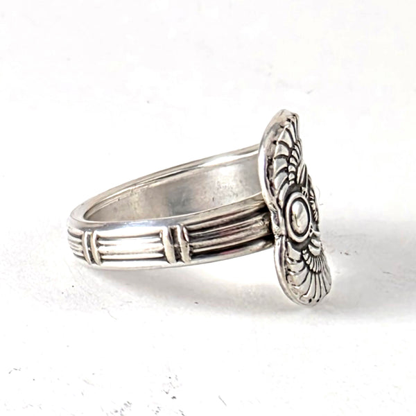 Rogers Egyptian Revival Scarab Beetle Spoon Ring by Midnight Jo
