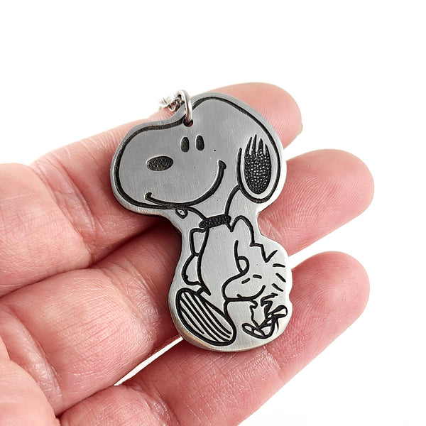 Snoopy & Woodstock Stainless Steel Spoon Necklace jewelry