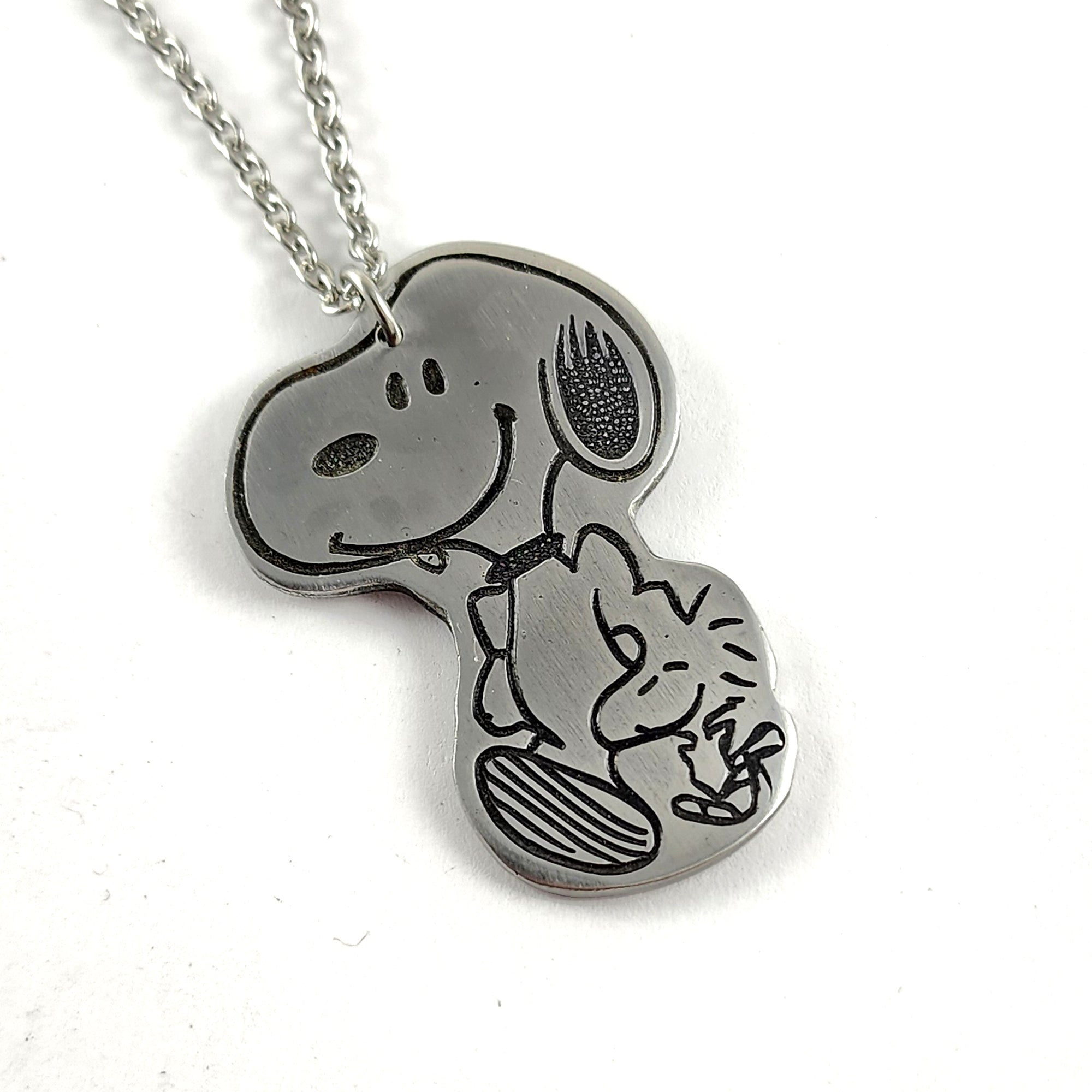 Snoopy & Woodstock Stainless Steel Spoon Necklace