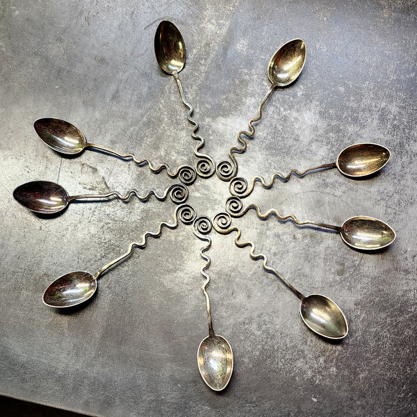 Vintage Sterling Silver Spiral Spoon Ring
