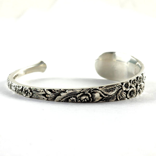 Kirk Stieff Rose Repousse Sterling Silver Cuff Bracelet by Midnight Jo