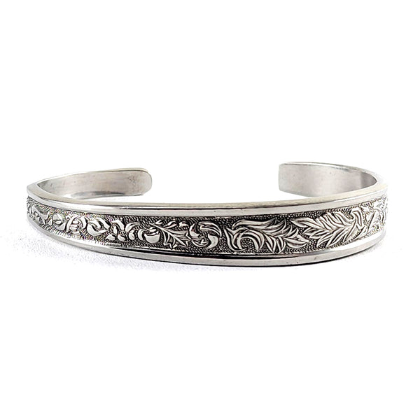 Vintage Filigree Swirls Stainless Steel Spoon Cuff Bracelet by midnight jo