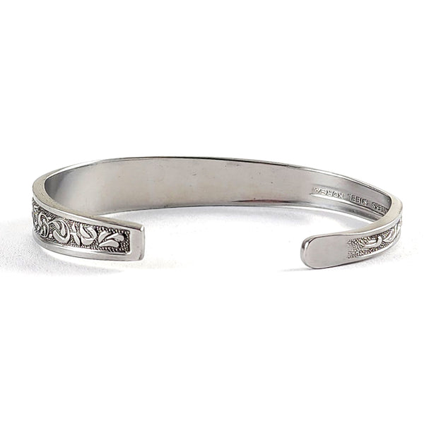Vintage Filigree Swirls Stainless Steel Spoon Cuff Bracelet by midnight jo