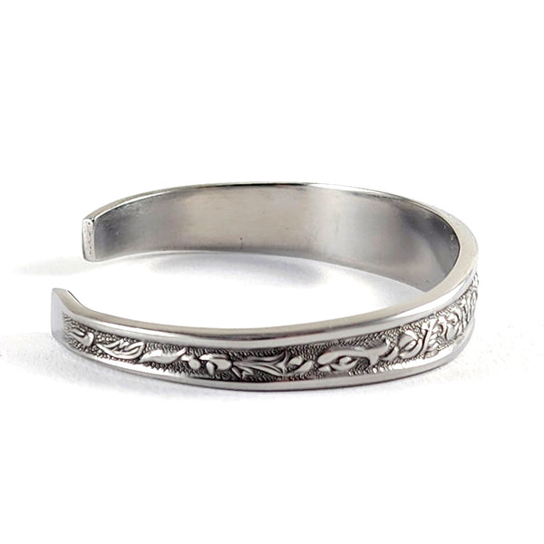 Vintage Filigree Swirls Stainless Steel Spoon Cuff Bracelet by midnight jo