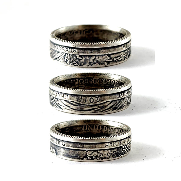 90% Silver Vicksburg National military Park Quarter Ring coin rings by midnight jo
