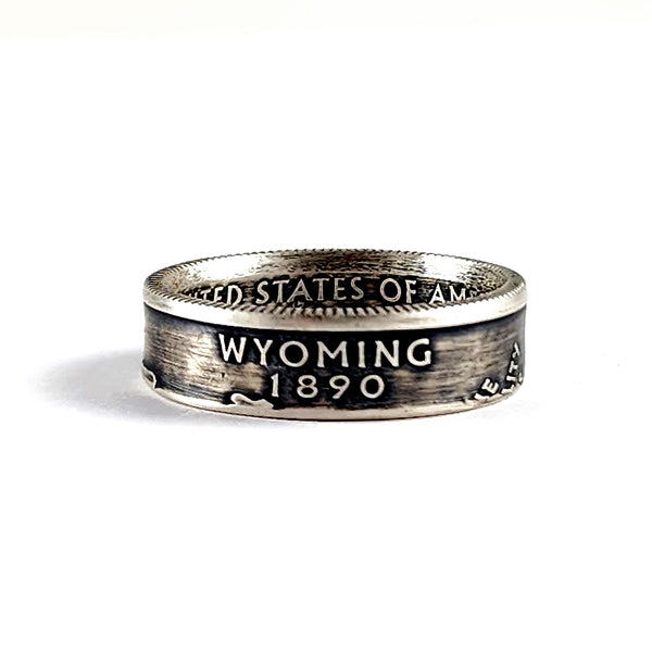 90% Silver Wyoming Quarter Ring coin rings by midnight jo