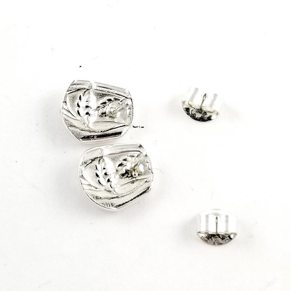 Sterling Silver Mini Rose Spoon Stud Earrings by Midnight Jo