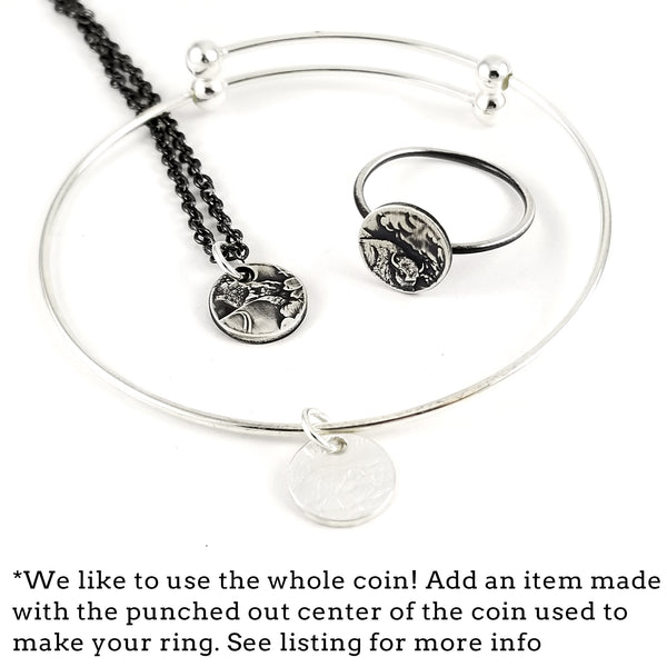 silver national park punch out coin jewelry by midnight jo