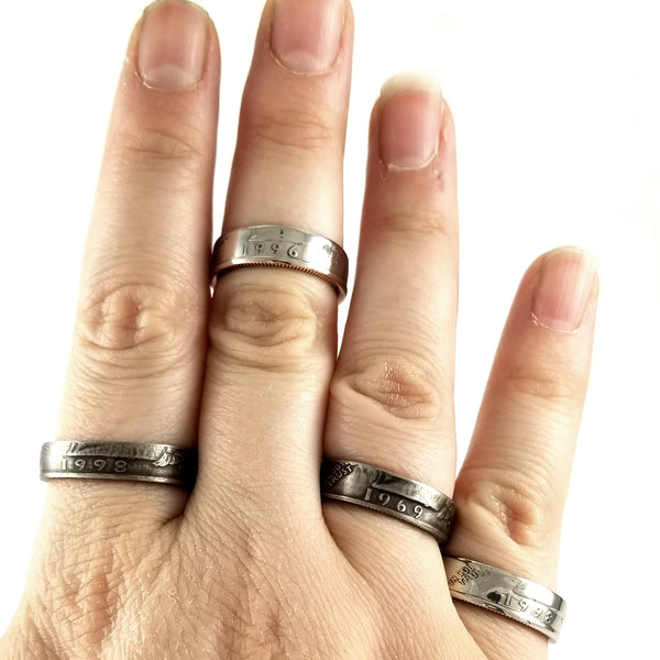 liberty quarter coin rings by midnight jo