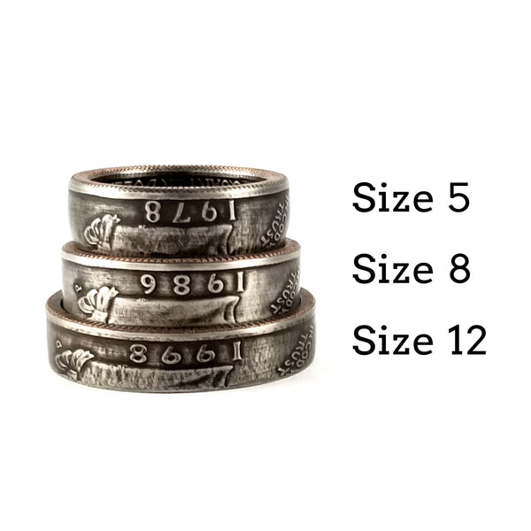 washington quarter coin ring by midnight jo