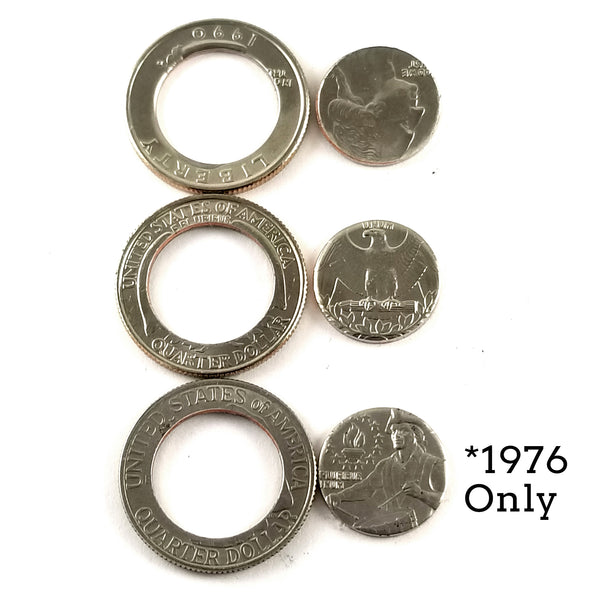 1965-1998 Washington Quarter Stacking Ring by midnight jo