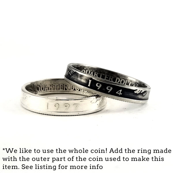 narrow band washington coin rings by midnight jo