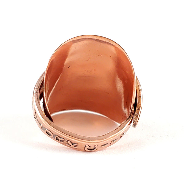 Vintage Copper North Dakota Souvenir Demitasse Spoon Ring - Made to Order