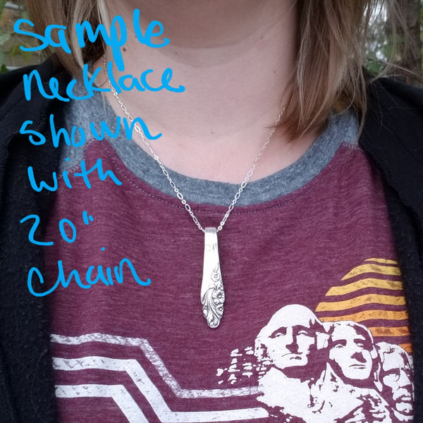 Cambridge Floral Stainless Spoon Necklace Pendant