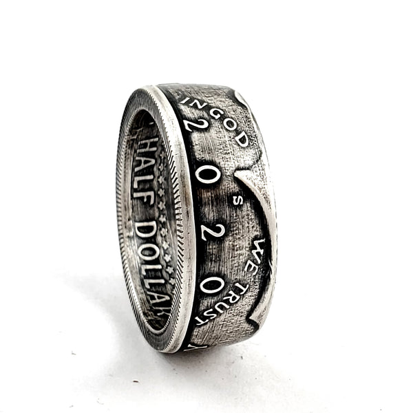 99.9% Fine Silver 2020 JFK Half Dollar Coin Ring by Midnight Jo