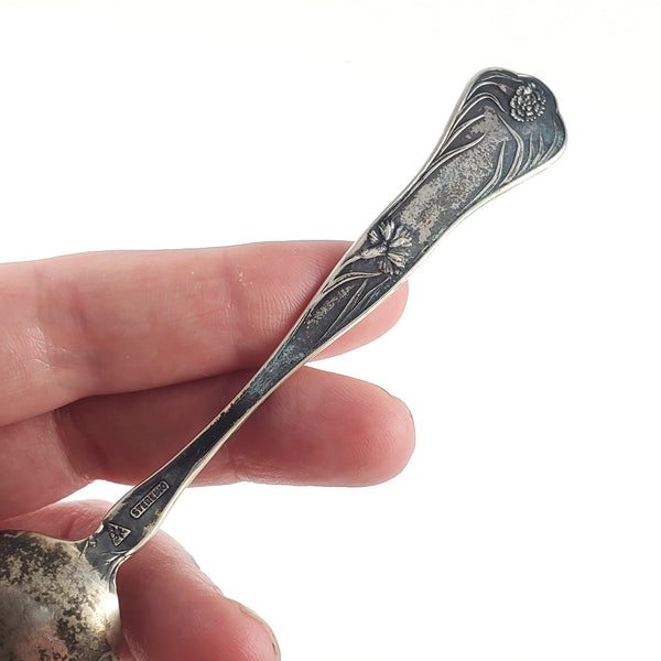 Antique Sterling Silver Floral Spoon Ring - Made to Order by midnight jo